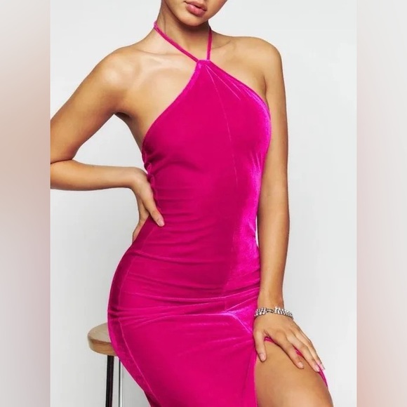 Reformation Nyla Dress XS Hot Pink - Picture 2 of 8